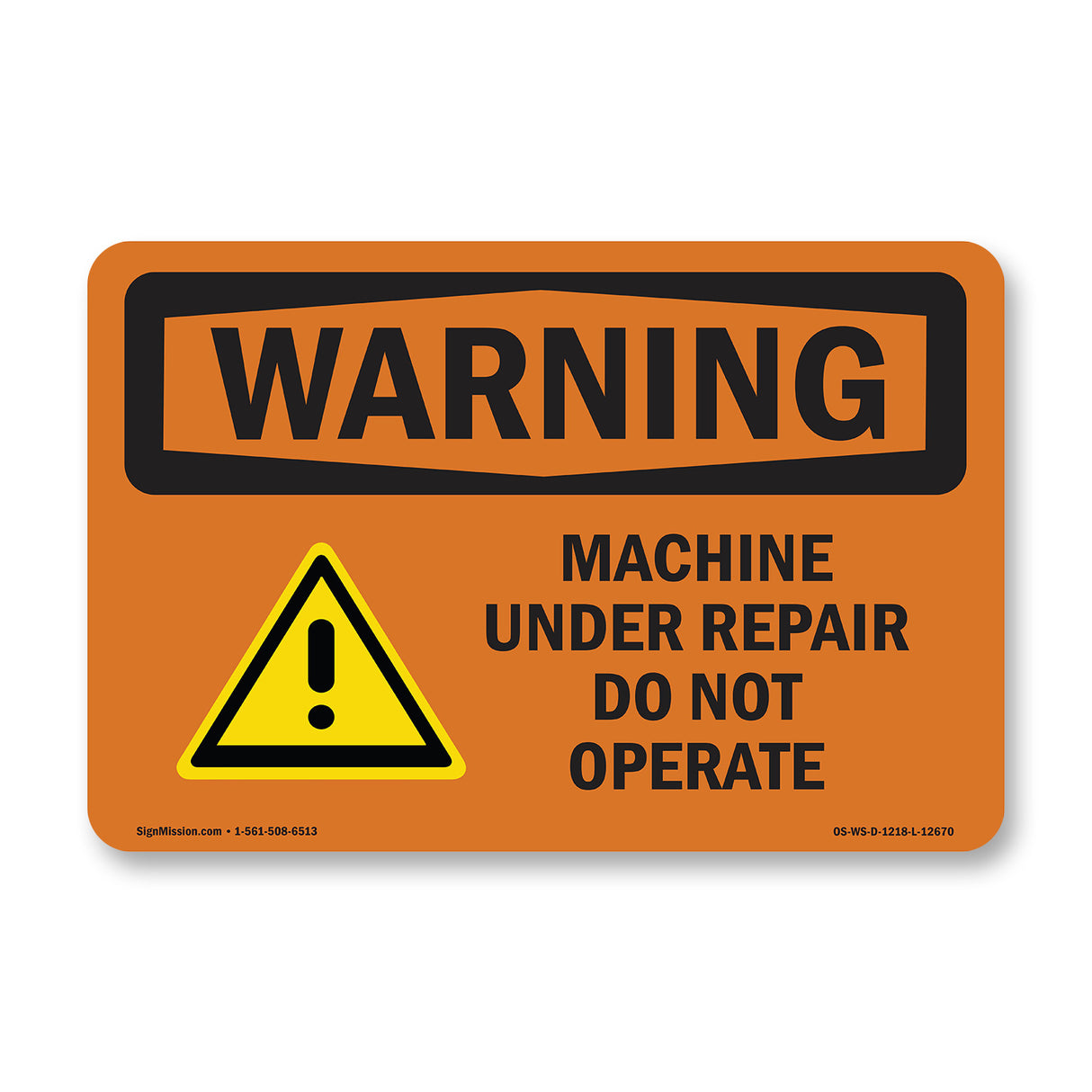 Machine Under Repair Do Not Operate