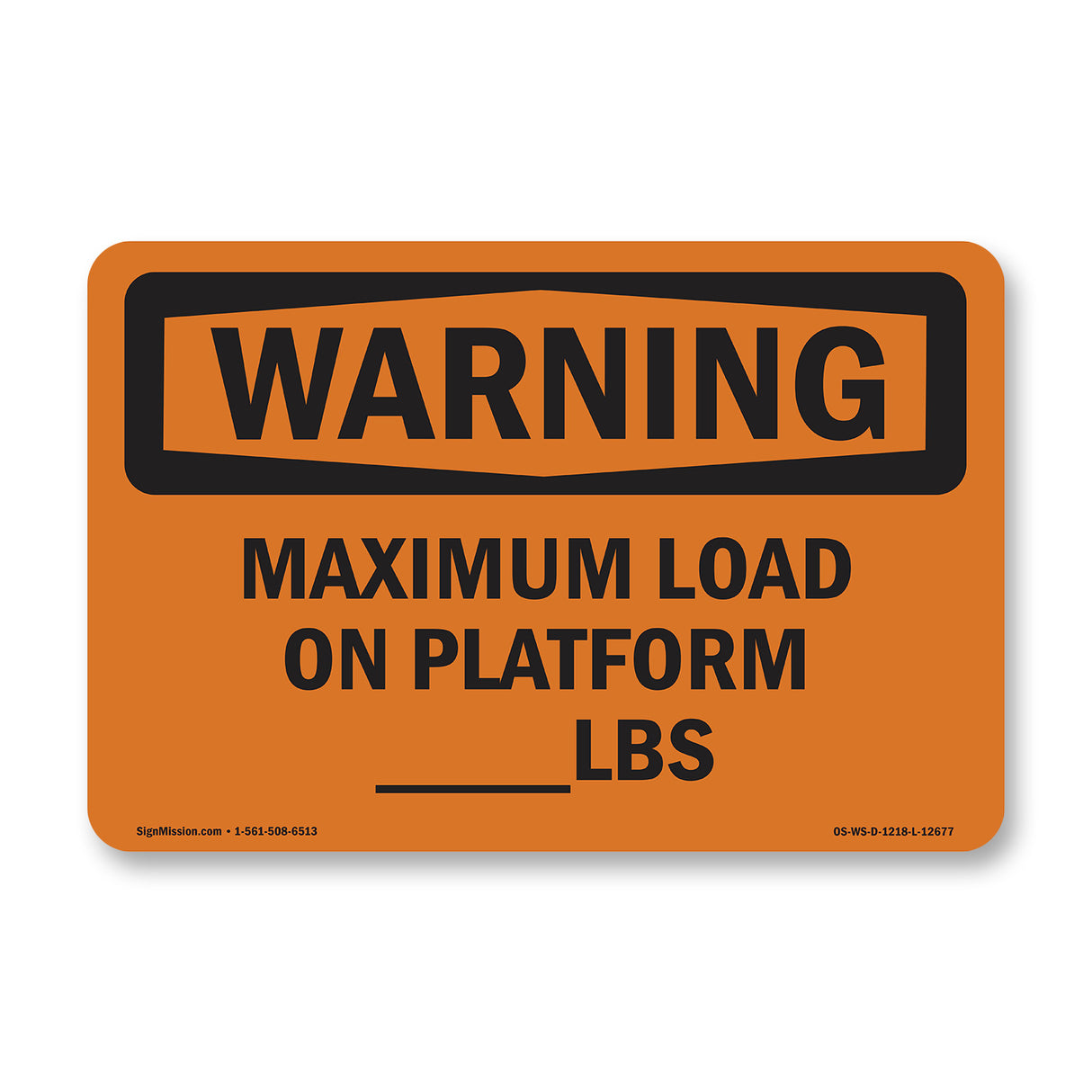 Maximum Load On Platform____Lbs
