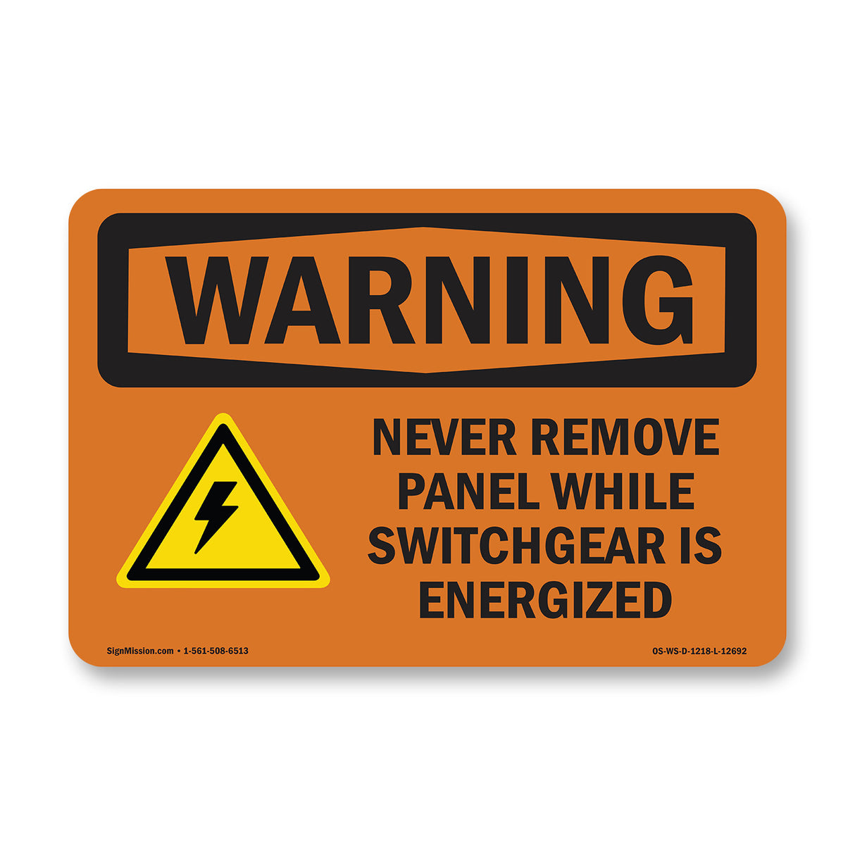 Never Remove Panel Bilingual