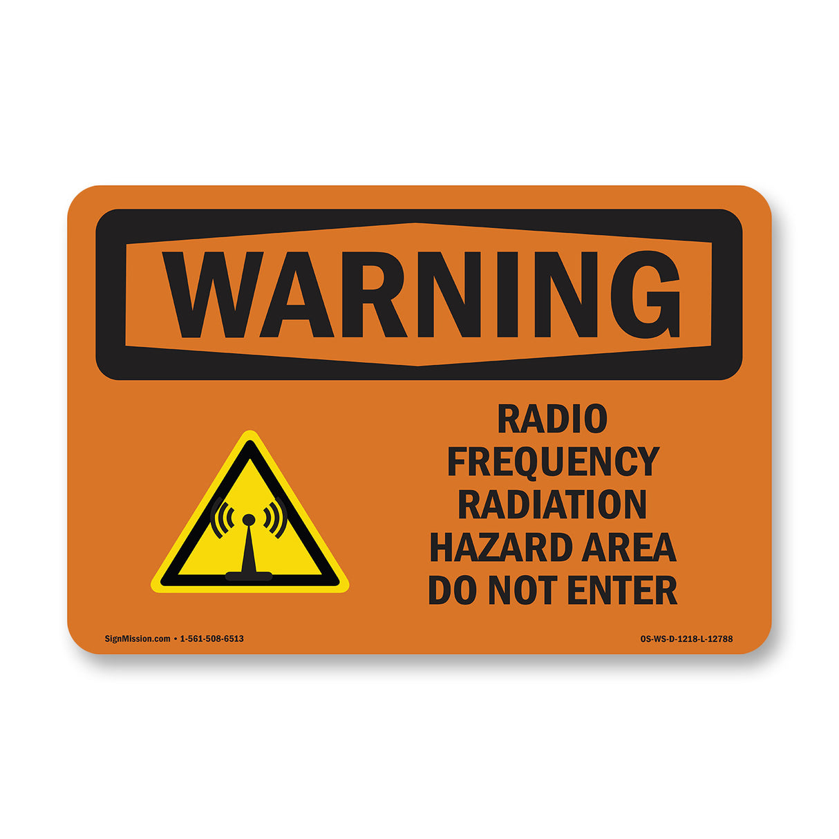 Radio Frequency Radiation Hazard Area