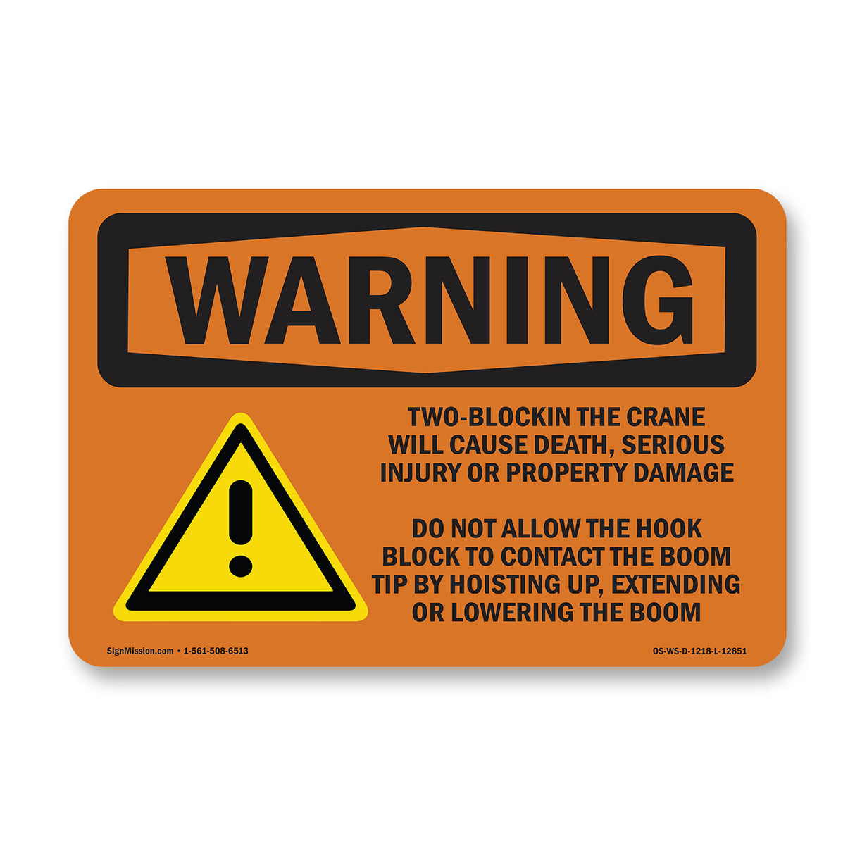 Two-Blocking The Crane Will Cause Death