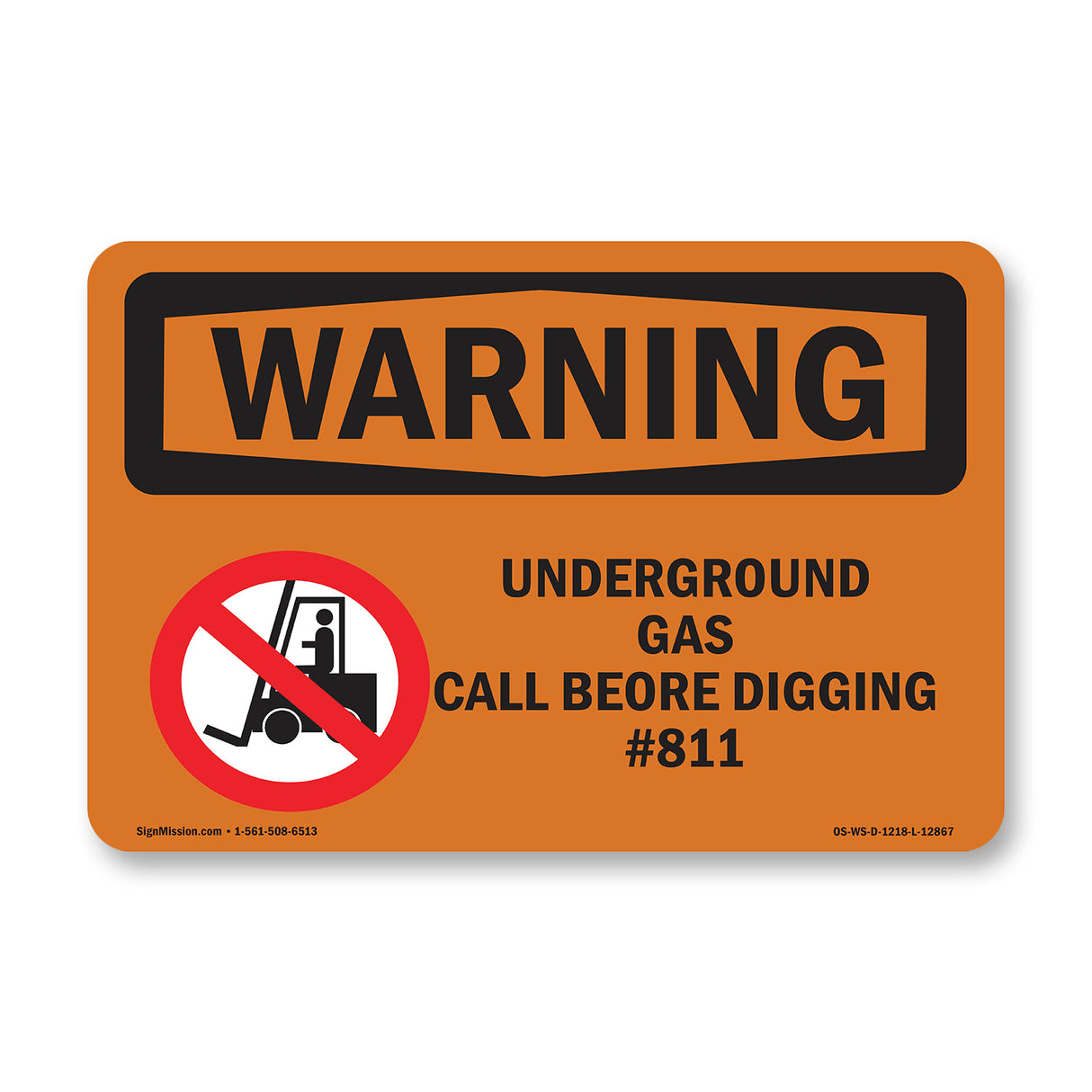 Underground Gas Call #811 Bilingual