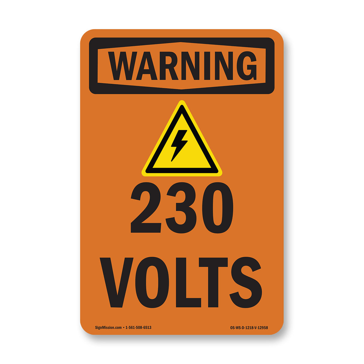 230 Volts With Symbol