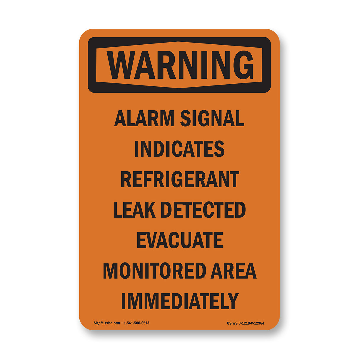 Alarm Signal Indicates Refrigerant Leak