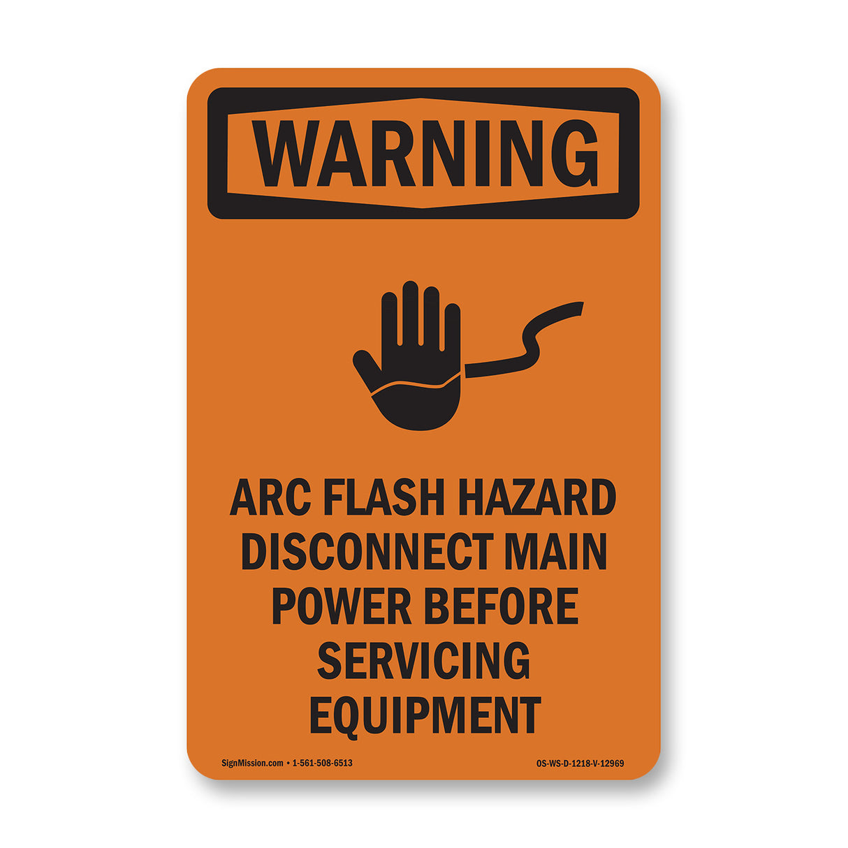Arc Flash Hazard Disconnect Main Power
