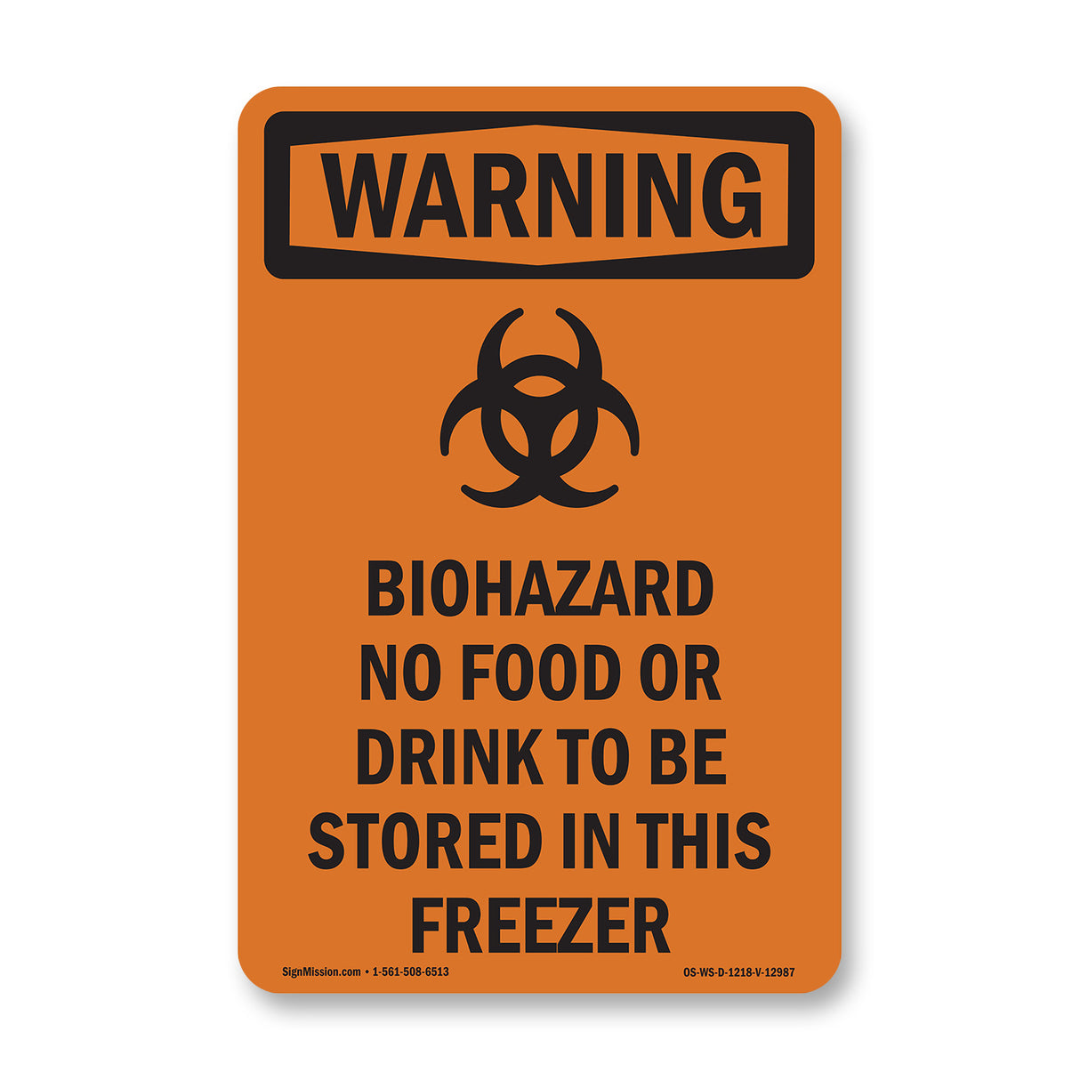 Biohazard No Food Or Drink Bilingual