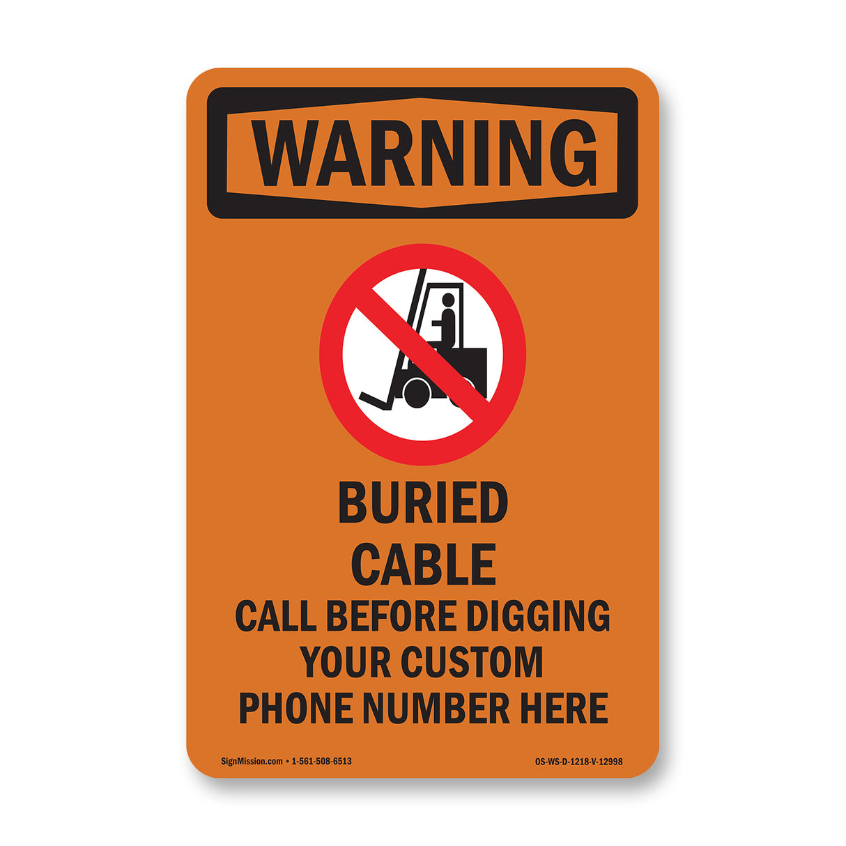 Buried Cable Call Before Digging Bilingual