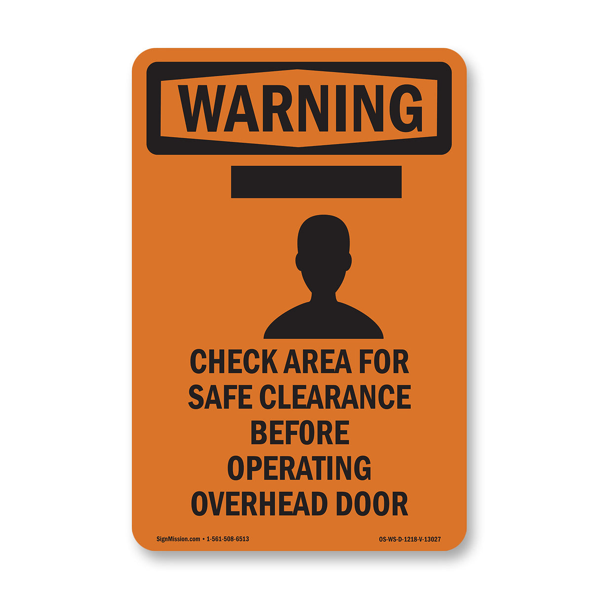 Check Area For Safe Clearance With Symbol