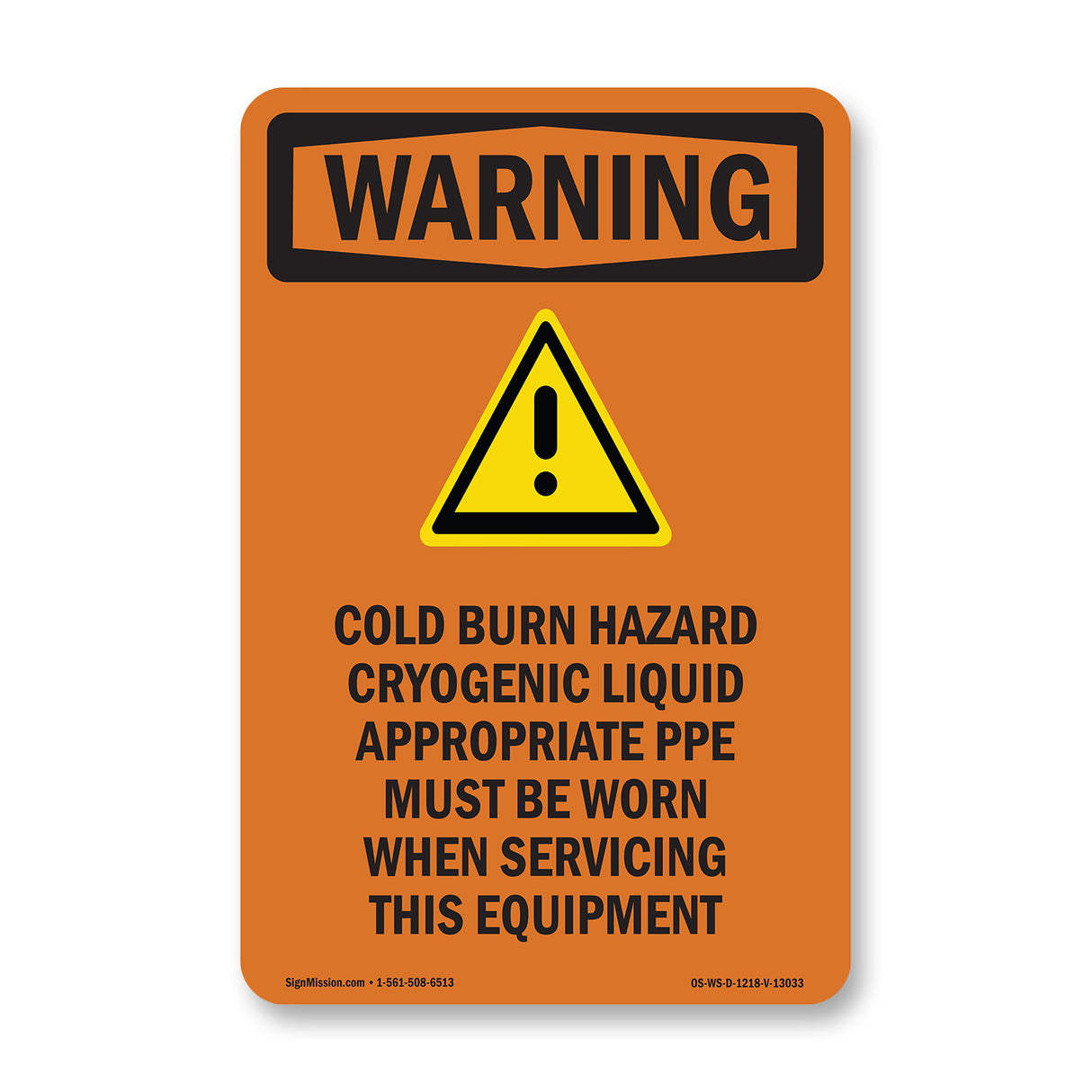 Cold Burn Hazard Cryogenic Liquid With Symbol
