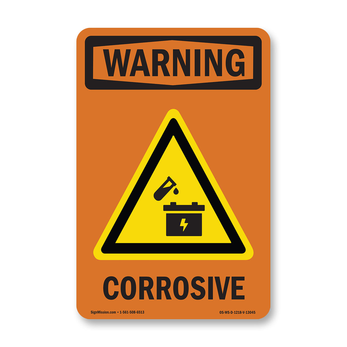 Corrosive - Material Corrosivo Bilingual