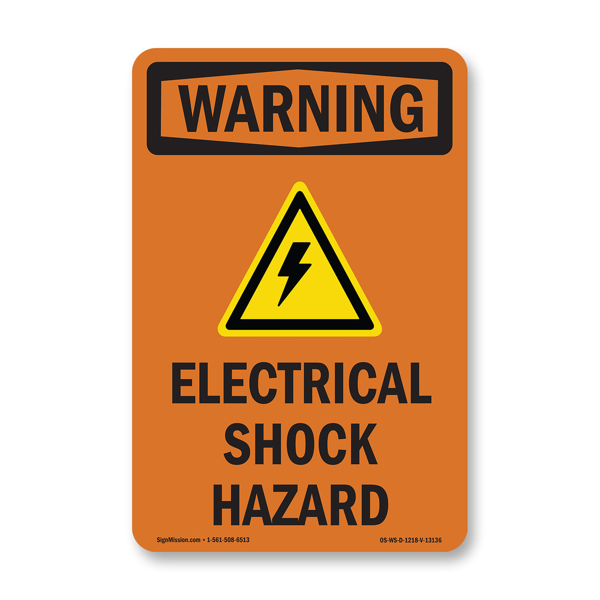 Electrical Shock Hazard With Symbol