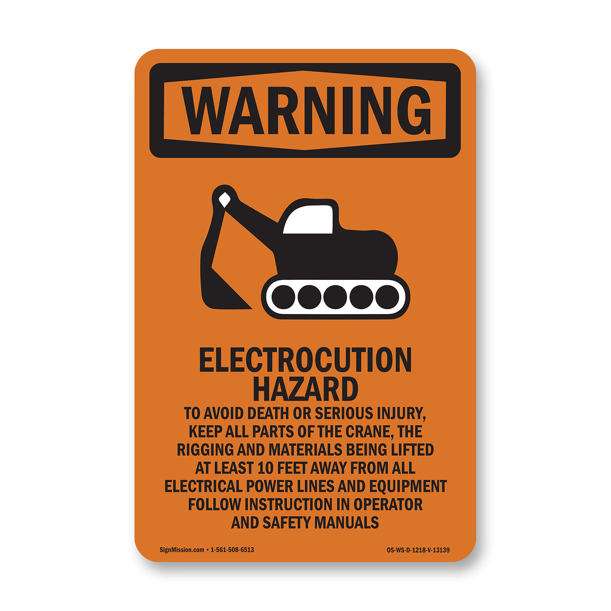 Electrocution Hazard Crane