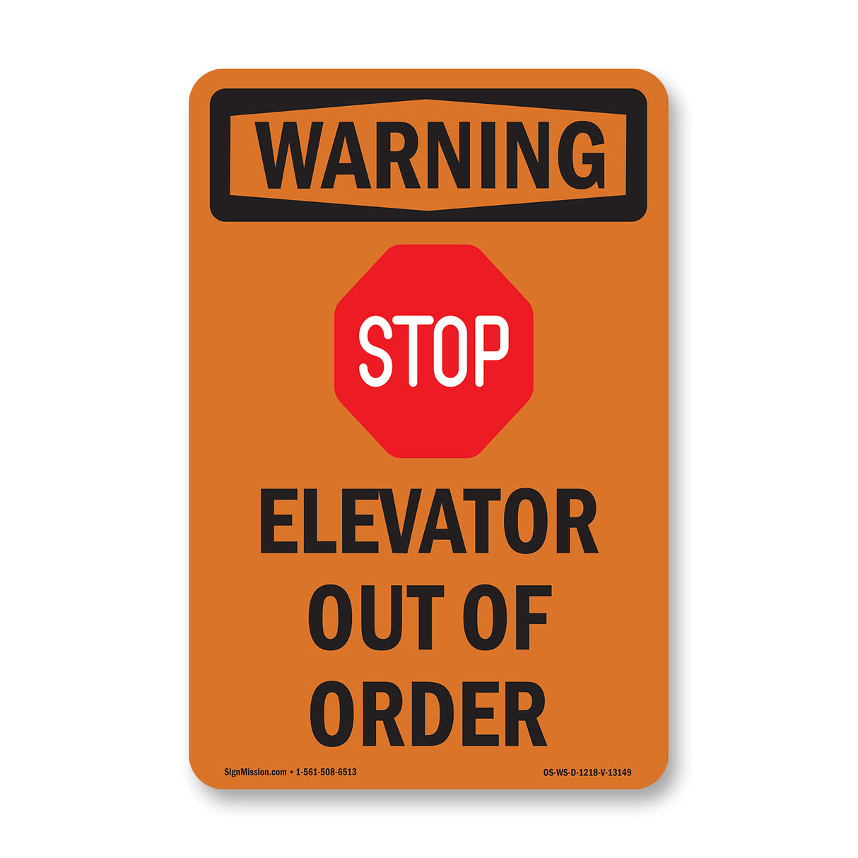 Elevator Out Of Order With Symbol