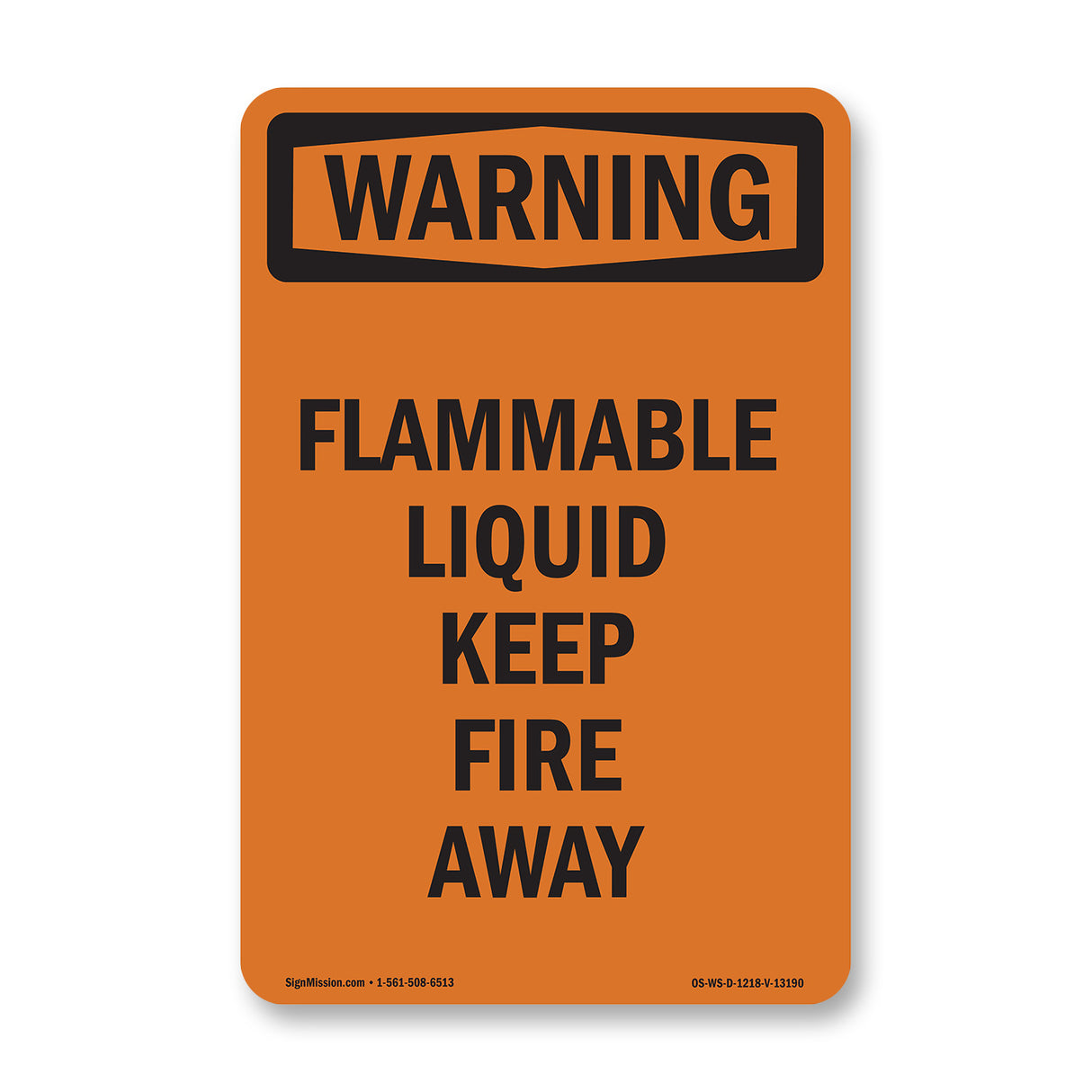 Flammable Liquid Keep Fire Away