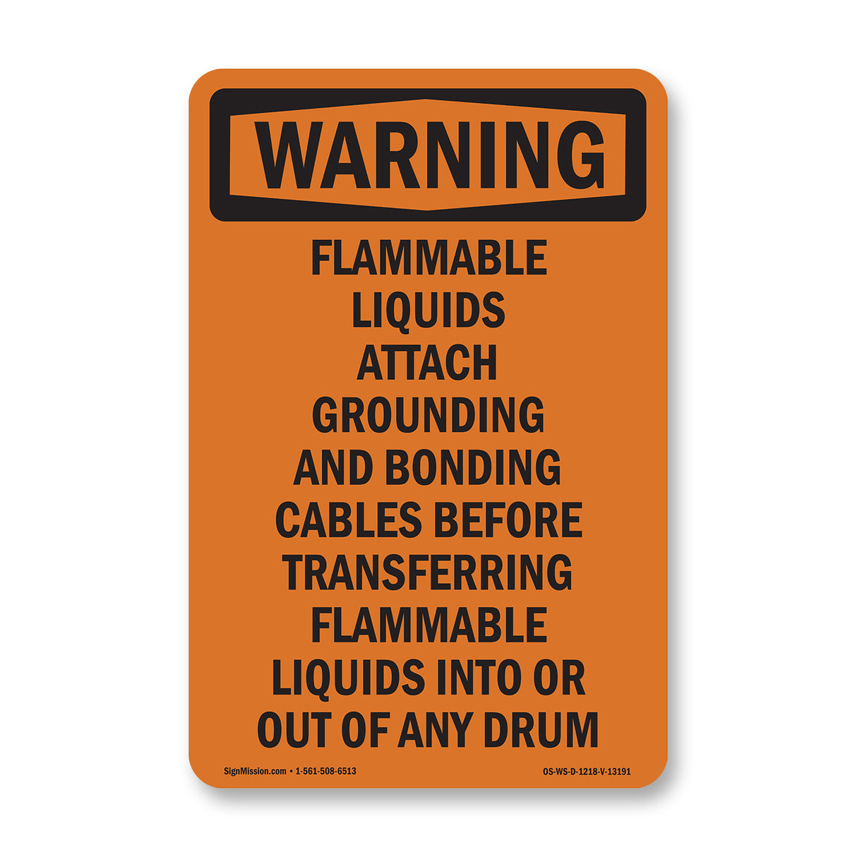 Flammable Liquids Attach Grounding And Bonding