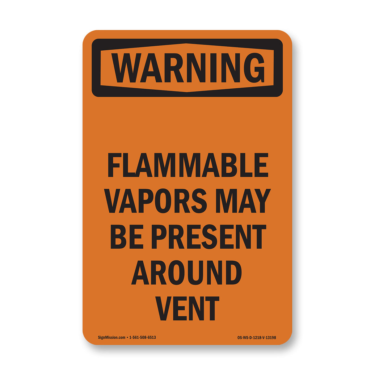 Flammable Vapors May Be Present Around Vent