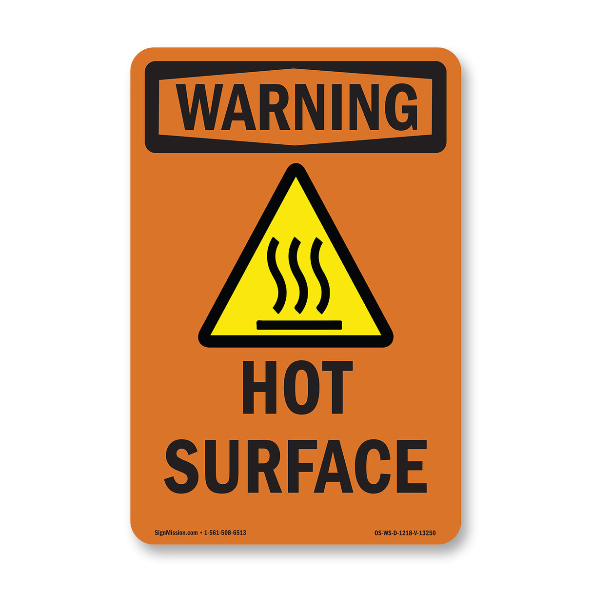 Hot Surface With Symbol