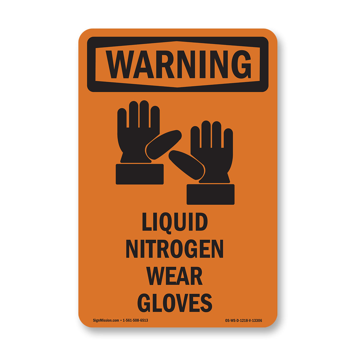 Liquid Nitrogen Wear Gloves Spanish