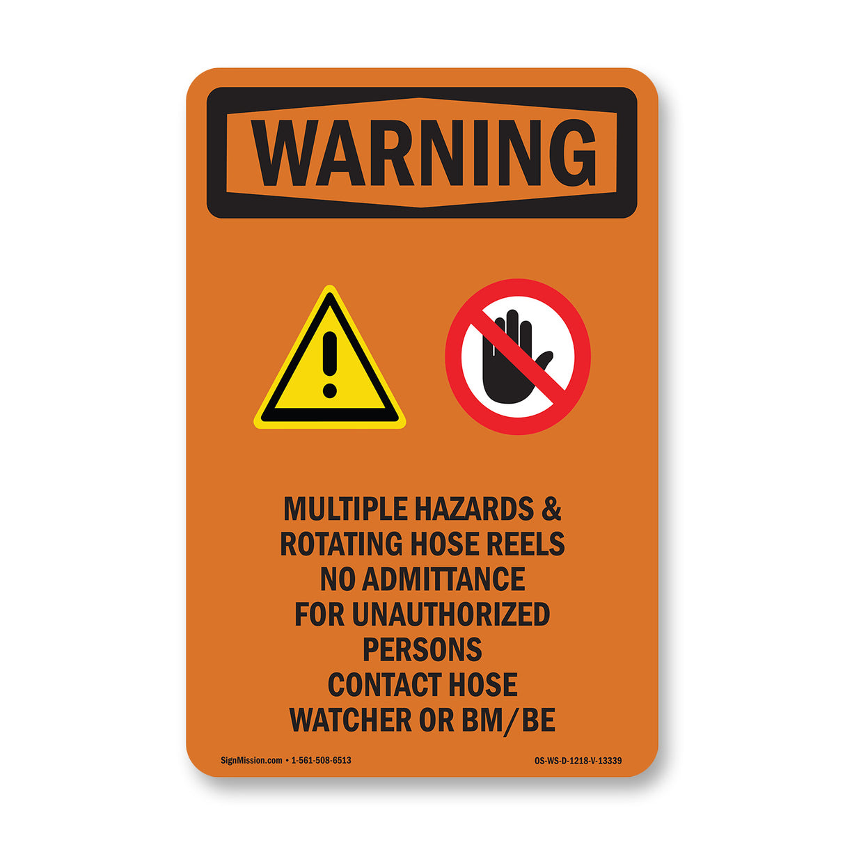 Multiple Hazards And Rotating With Symbol