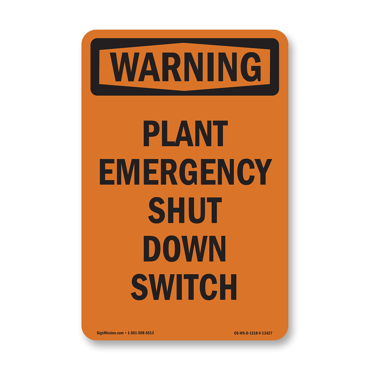 Plant Emergency Shut Down Switch