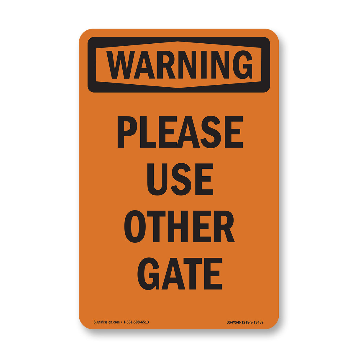 Please Use Other Gate
