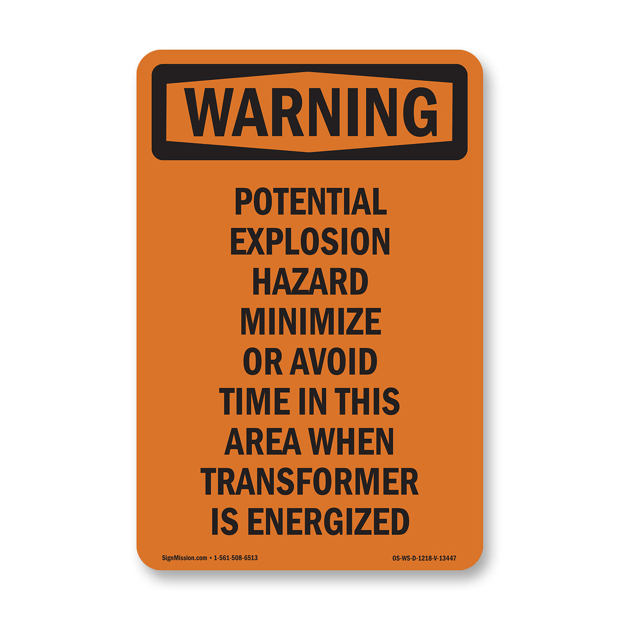Potential Explosion Hazard Minimize