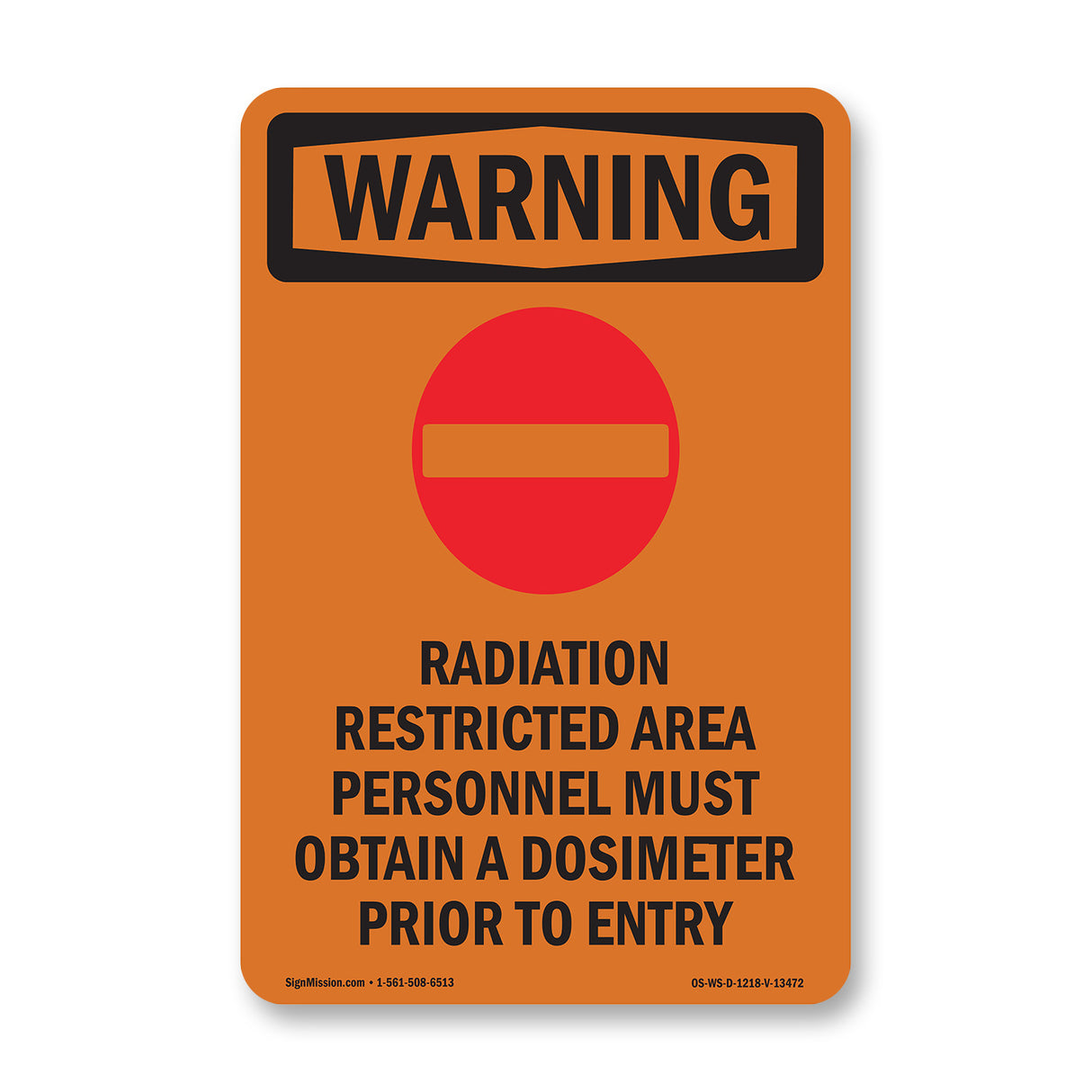 Radiation Restricted Area Personnel With Symbol