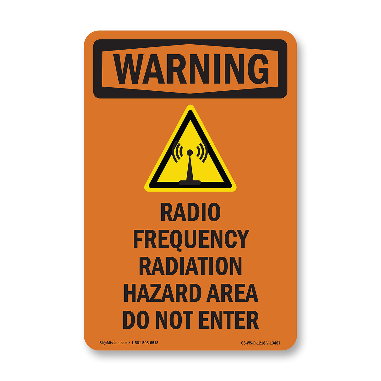 Radio Frequency Radiation Hazard Area