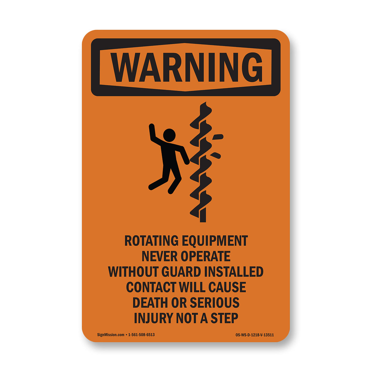 Rotating Equipment Never Operate With Symbol