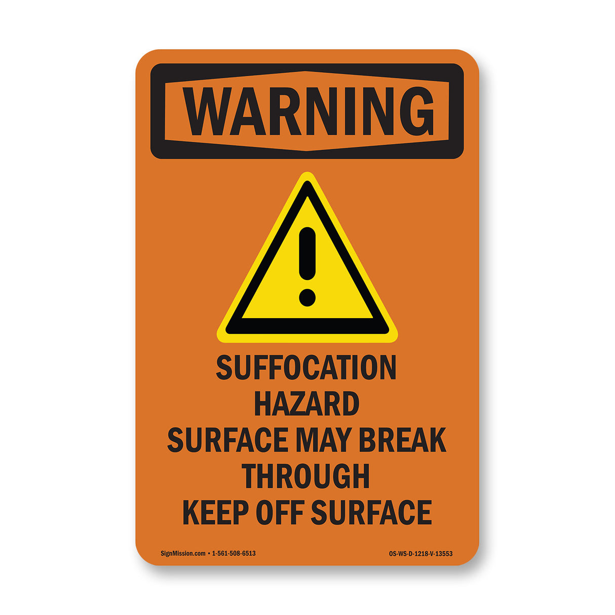 Suffocation Hazard With Symbol