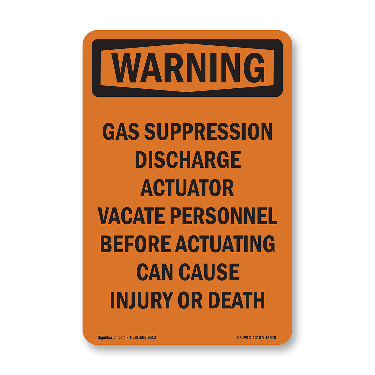 Gas Suppression Discharge Actuator