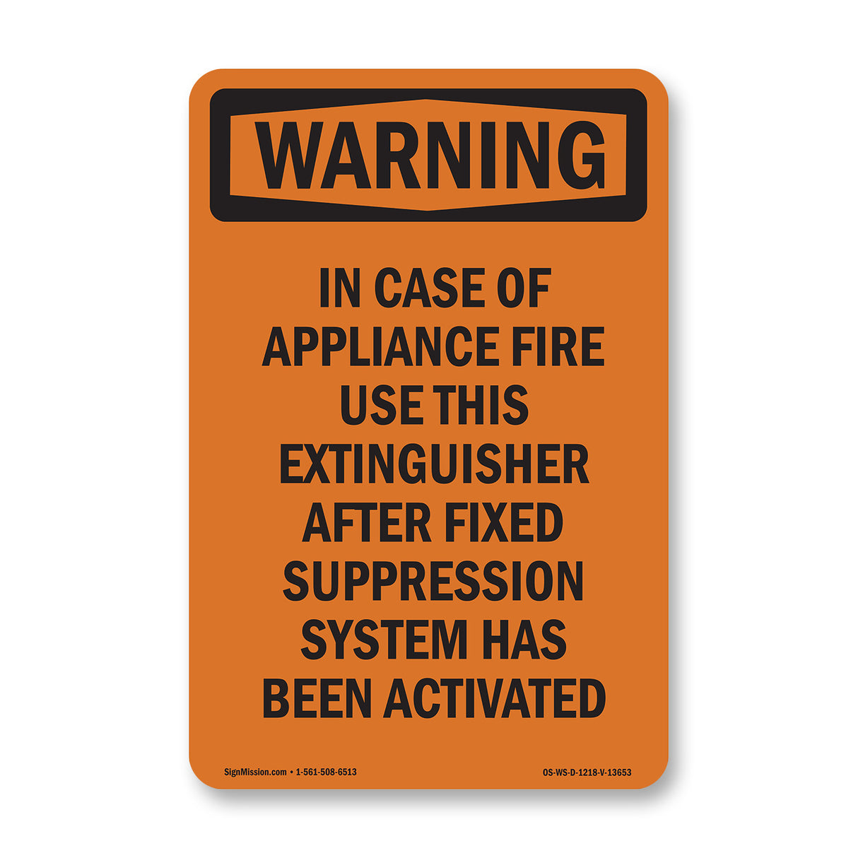 In Case Of Appliance Fire Use This