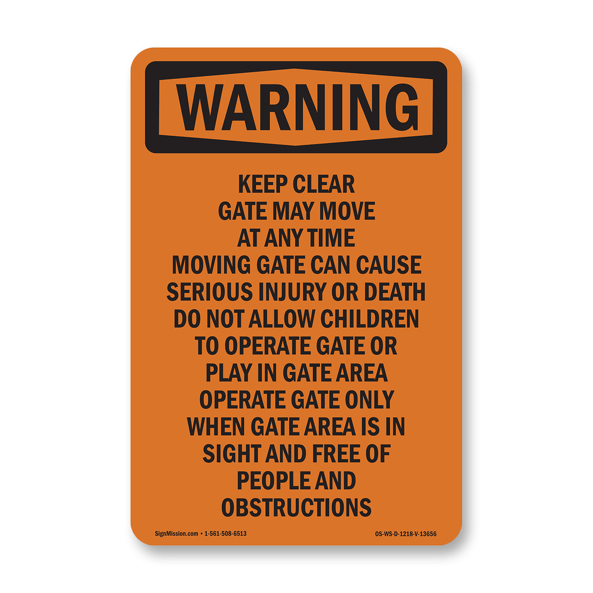 Keep Clear Gate May Move At Any