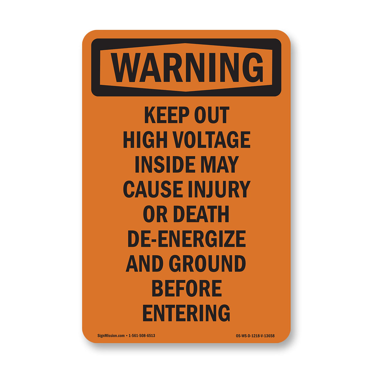 Keep Out High Voltage Inside