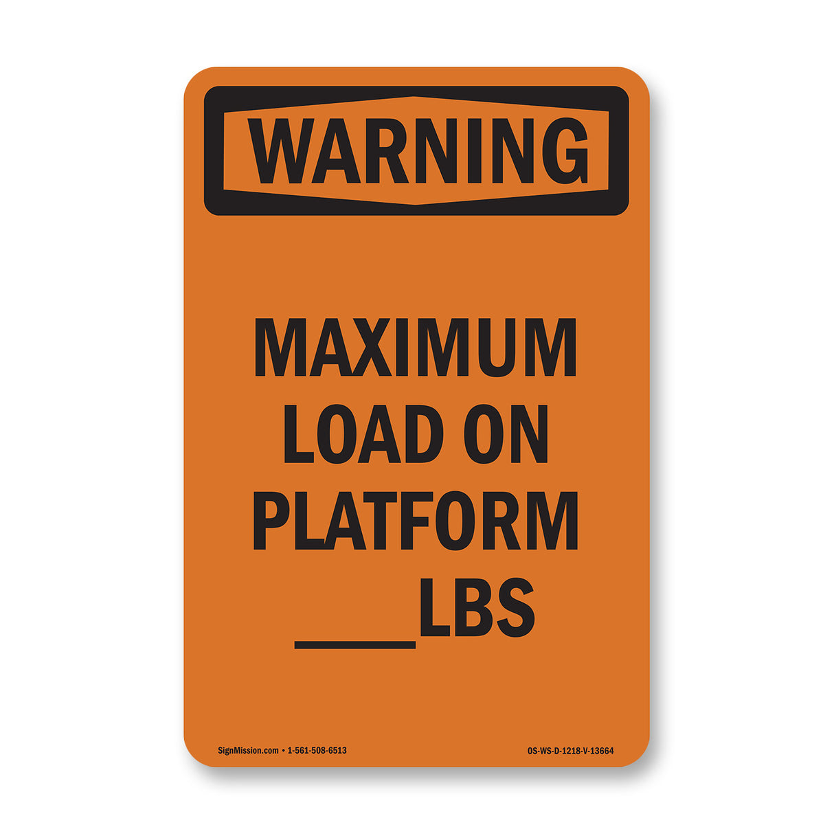 Maximum Load On Platform____Lbs