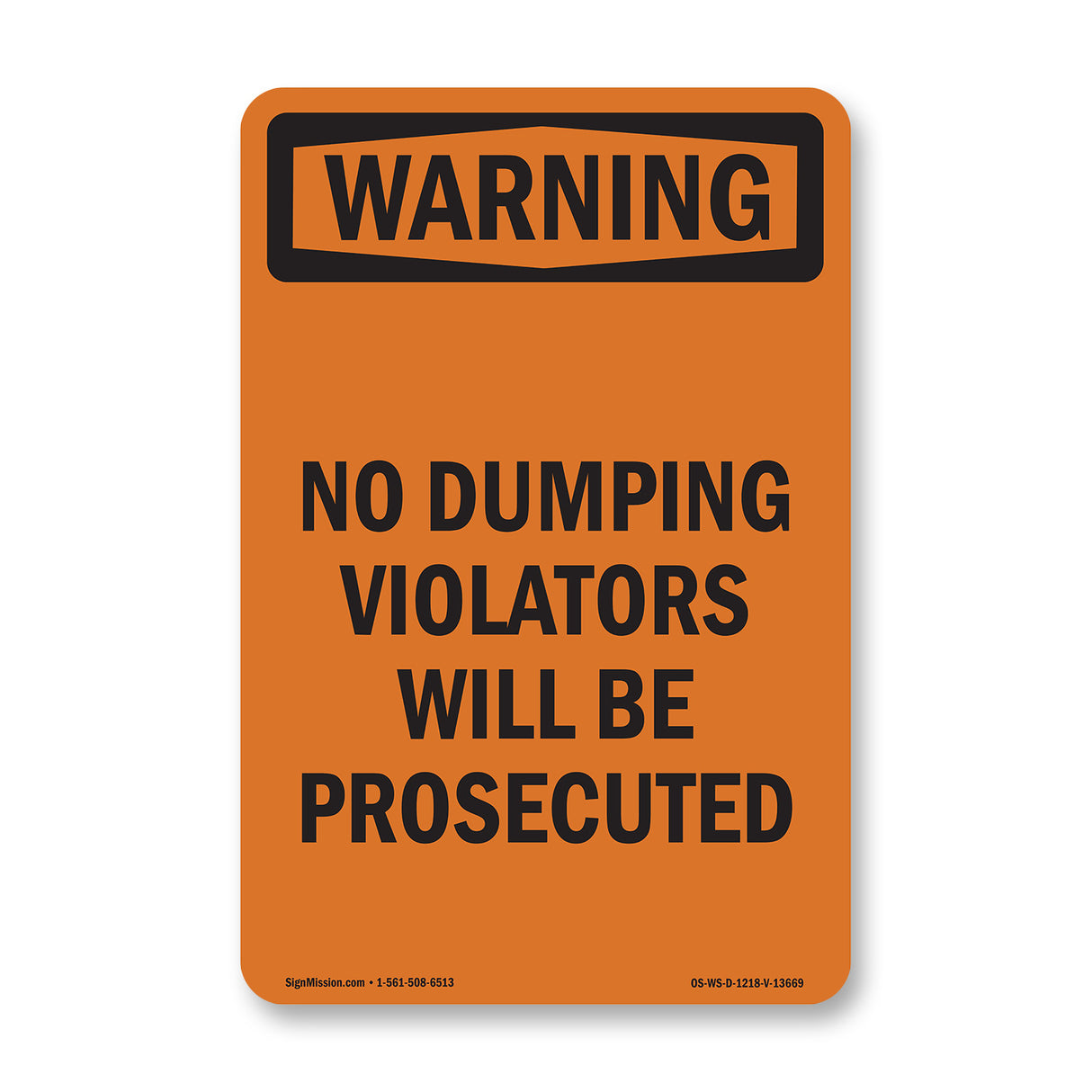 No Dumping Violators Prosecuted Spanish