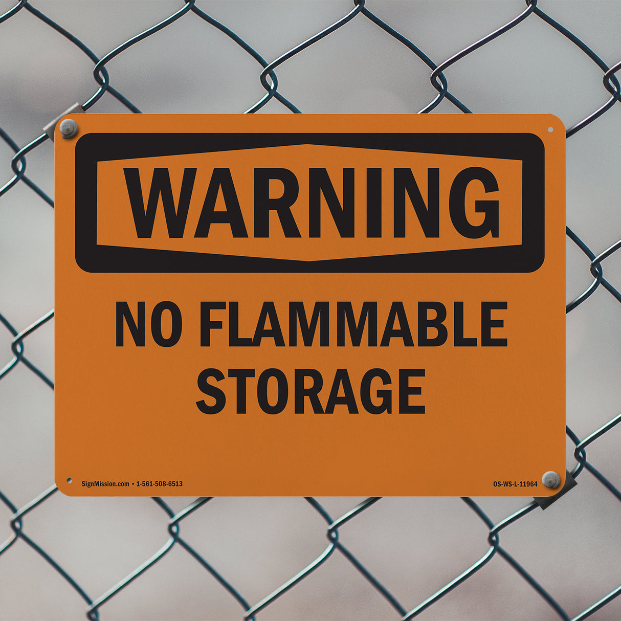 No Flammable Storage