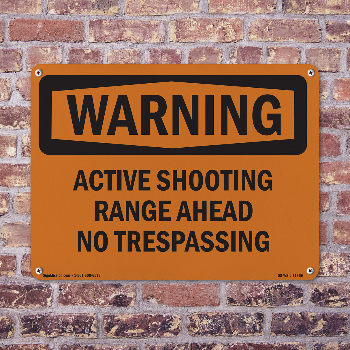 Active Shooting Range Ahead No Trespassing