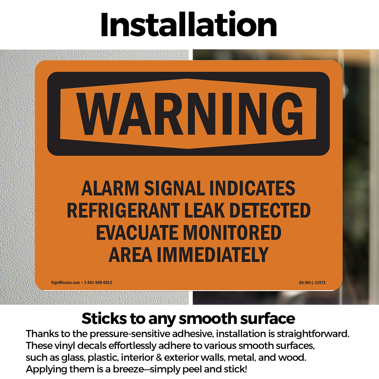 Alarm Signal Indicates Refrigerant Leak