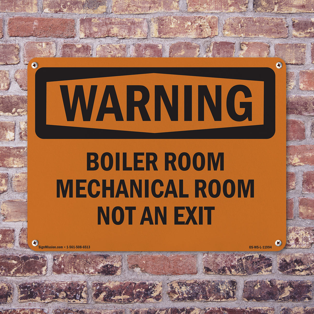 Boiler Room Mechanical Room Not An Exit