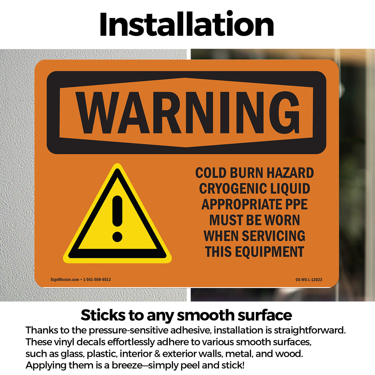 Cold Burn Hazard Cryogenic Liquid With Symbol