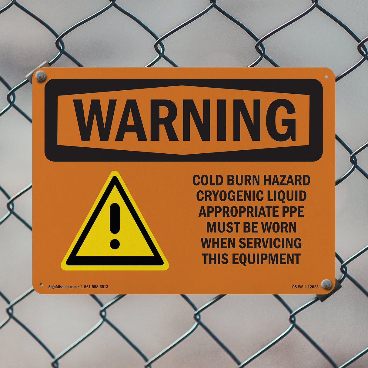 Cold Burn Hazard Cryogenic Liquid With Symbol