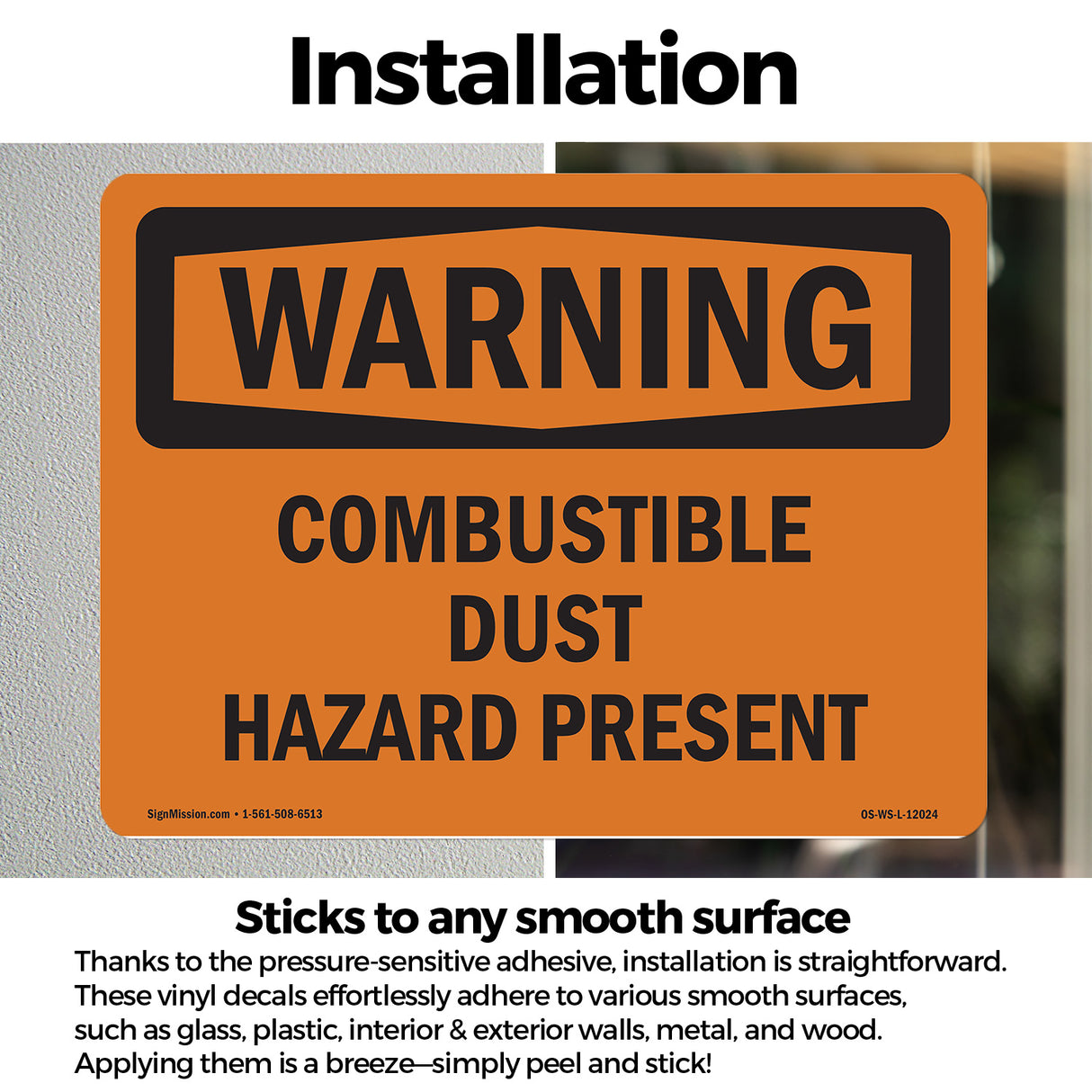 Combustible Dust Hazard Present