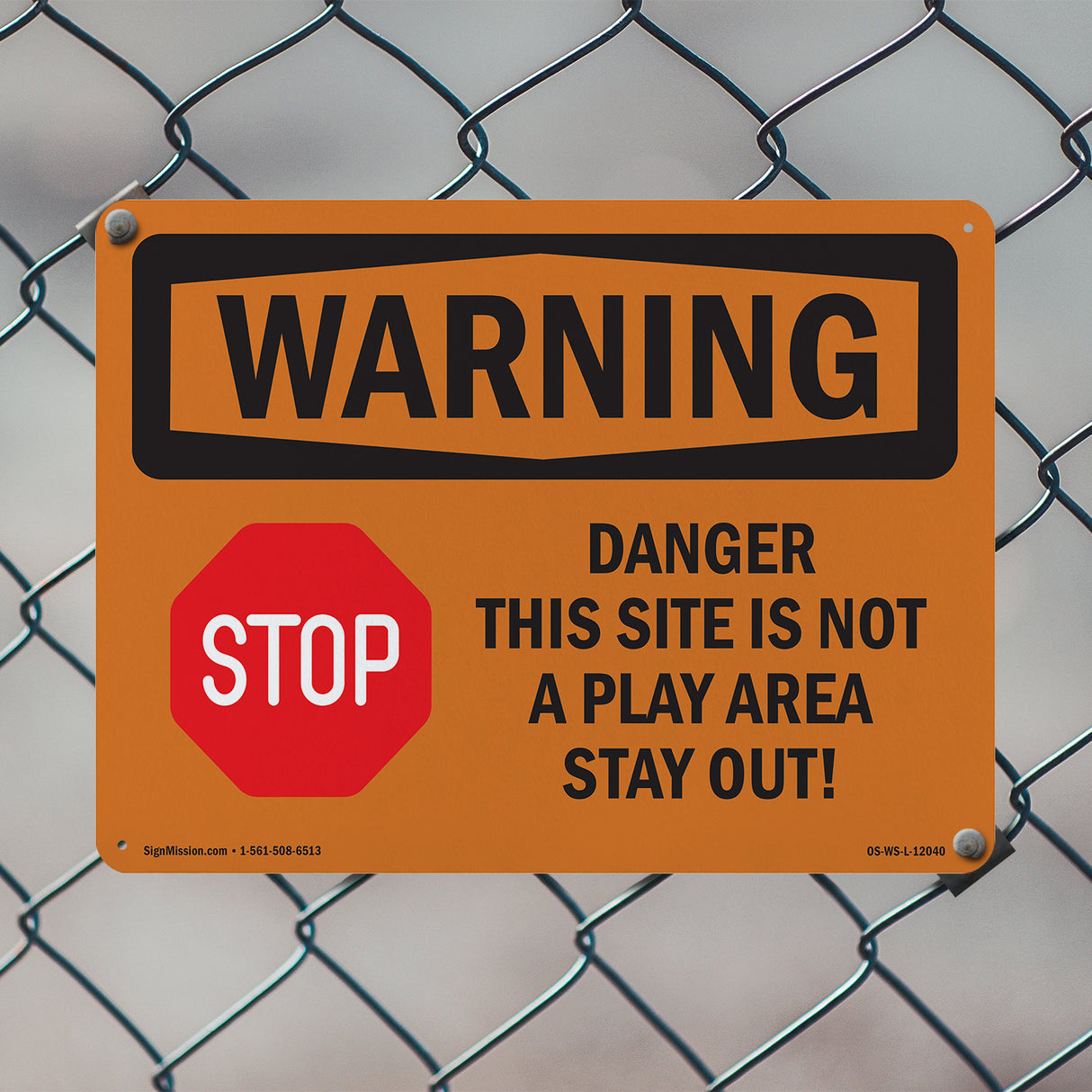 Danger This Site Is Not A Play With Symbol