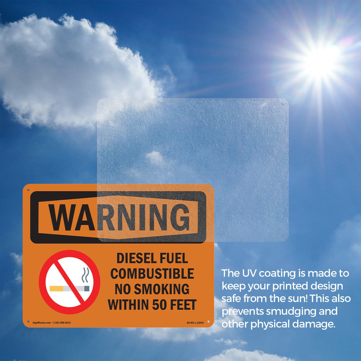 Diesel Fuel Combustible No Smoking With Symbol