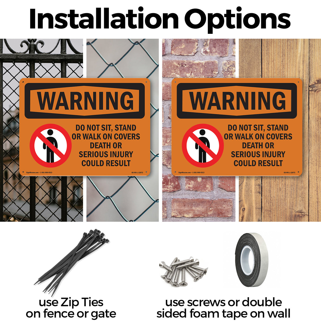 Do Not Sit, Stand Or Walk On With Symbol