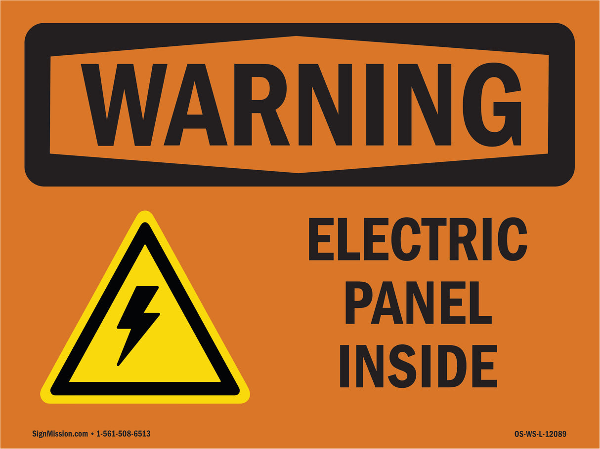 Electric Panel Inside With Symbol