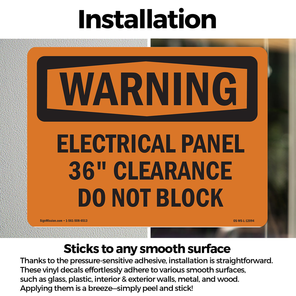 Electrical Panel 36 Clearance Do Not Block