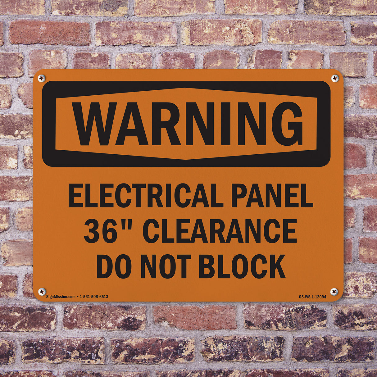 Electrical Panel 36 Clearance Do Not Block