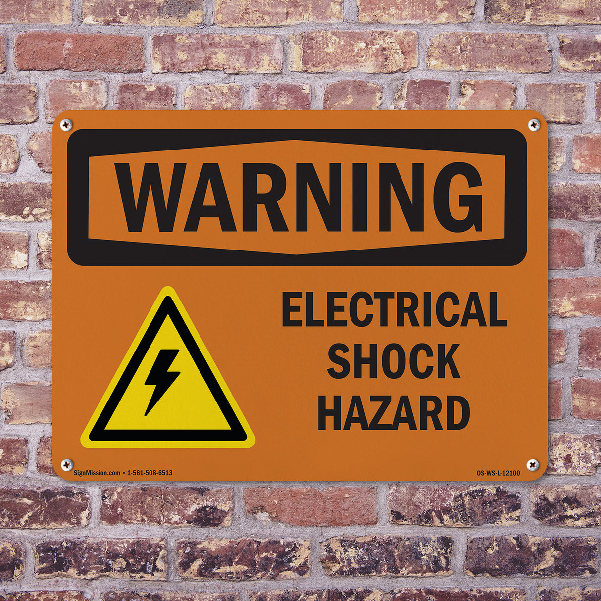 Electrical Shock Hazard With Symbol